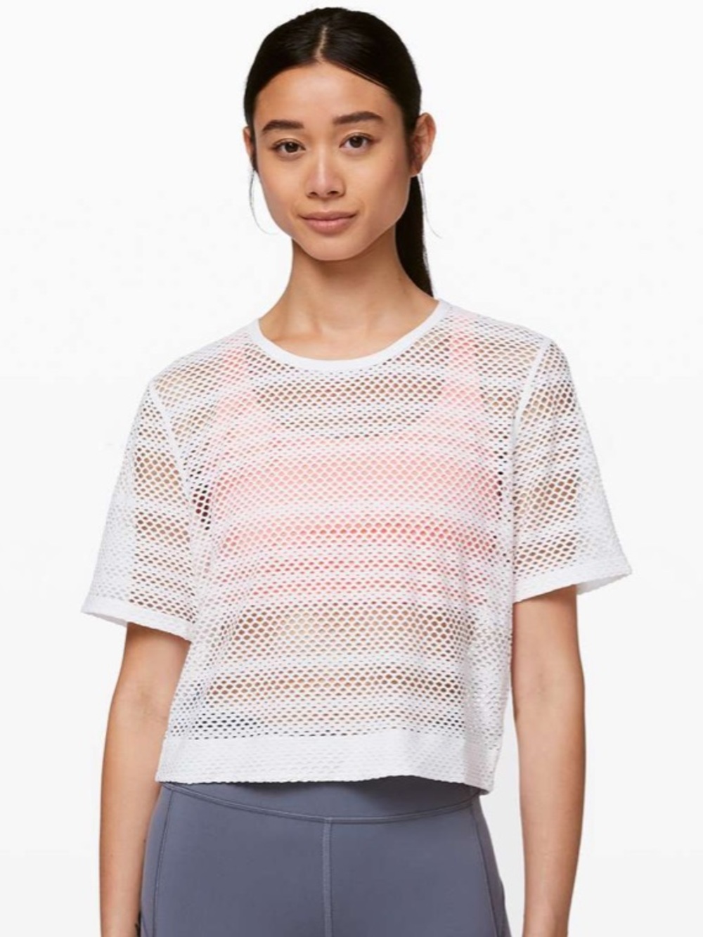 NWT Lululemon Sweat Your Heart Out Short Sleeve
White